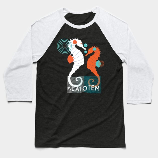 SeaTotem Baseball T-Shirt by emma17